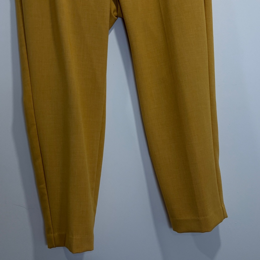 Old Navy Harper Mid-Rise Crop Pants 8 Regular Mustard Yellow Slim Work Office - Picture 5 of 13